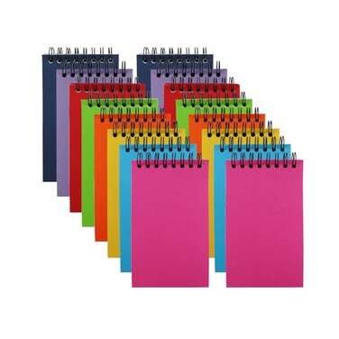 Aacehlh Small Spiral Notebook Set of 16Mini 3x5 Pocket Notebook With Lined Pages 60 Sheets Per Notepad Memo Pads for Work Home Office School Gifts