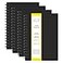 Ouzoustate Graph Paper Spiral Notebook A5 Grid Journal 562x 84 4 Pack 160 Pages 100GSM Thick Paper Hardcover Notebooks for Note Taking Engineering Graphing Work School SuppliesBlack