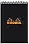 Rhodia Wirebound Notepad Lined 80 sheets 6 x 8 14 Black cover Pack of 1