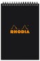 Rhodia Wirebound Notepad Lined 80 sheets 6 x 8 14 Black cover Pack of 1