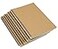 Yansanido Spiral Notebook 4 Pcs A5 Brown Craft Softcover 8mm Ruled 60 Sheets 120 Pages Journals for Study and Notes 4PCS Brown Lined