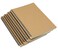 Yansanido Spiral Notebook 4 Pcs A5 Brown Craft Softcover 8mm Ruled 60 Sheets 120 Pages Journals for Study and Notes 4PCS Brown Lined