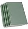 Yansanido Spiral Notebook 4 Pcs A5 Thick Plastic Dark Green Hardcover 8mm Ruled 80 Sheets 160 Pages Journals for Study and Notes Ruled4pcs Dark Green A5