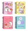 Molang MSGlobal 4 Pack Hard Cover Mini Ruled Spiral Notebook Small Notepads 35x4 4Designs About 85 Pages Per Book