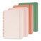 DMSVK 4 PCS Small Spiral Notebook 5x7 Spiral Journal Notebook Notebooks for Work Note Taking School Small Notebooks 5x7 with Strap Cute Notebooks for Women 50 Sheets