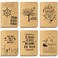 JOYO 24 Pack Kraft Lined Notebook Journal Pocket Notebook with 6 Designsin 80 pages 4 x 57