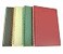 ALIMITOPIA Spiral Notebook JournalPlastic Hardcover Wirebound Ruled Sketch Book Notepad Diary Memo PlannerA5 Size83X57 80 Sheets 4pcs Wine RedBrownDark Greenivory