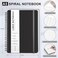 ABERLLS Lined Spiral Journal Notebook with 160 Pages 857in A5 Spiral Notebook Journaling Notebooks for Work School Women Men College Ruled Spiral Notebook Hardcover Leather Journals Black