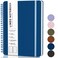 ABERLLS Lined Spiral Journal Notebook with 160 Pages 857in A5 Spiral Notebook Journaling Notebooks for Work School Women Men College Ruled Spiral Notebook Hardcover Leather Journals Blue