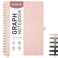AHGXG Graph Paper Notebook B5 Large Spiral Notebook Hardcover Leather Journal 140 Pages Grid Notebook 76 x 10 100 gsm Thick Paper for School Writing Graphing Engineering Math Rose Gold