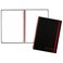 Black n' Black n Red Notebook Business Journal 1134 x 814 70 Sheets Ruled Optik Paper Scribzee App Flexible Poly Cover Wirebound Black E67008