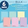 Blue Summit Pastel School Notebooks 1 Subject Notebooks for School Wide Ruled 6 Pack