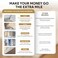 Decorably 5Pack 140 Pages Gold Foiled Spiral Note Books College Ruled 8x105in Spring Bound 3Hole Punched and Easy TearOff Perforated Design Lined Pages Work School Office