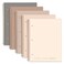 Decorably 5Pack 140 Pages Gold Foiled Spiral Note Books College Ruled 8x105in Spring Bound 3Hole Punched and Easy TearOff Perforated Design Lined Pages Work School Office