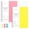 EMSHOI B5 Graph Spiral Notebook 2Pack 320 Pages 100GSM Thick Paper Waterproof Cover Grid for School Work Journaling Ideal for Students Professionals Teachers Gifts Pink yellow