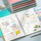 EMSHOI B5 Graph Spiral Notebook 2Pack 320 Pages 100GSM Thick Paper Waterproof Cover Grid for School Work Journaling Ideal for Students Professionals Teachers Gifts Pink yellow
