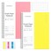 EMSHOI B5 Graph Spiral Notebook 2Pack 320 Pages 100GSM Thick Paper Waterproof Cover Grid for School Work Journaling Ideal for Students Professionals Teachers Gifts Pink yellow