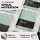 GAK. GAK Stone Paper Waterproof Spiral Notebook 720x1011 50 sheets Durable Notebook EcoFriendly Mineral Stone Paper Notebook Waterproof Notepad Ruled Green