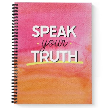 Gotcha Covered Notebooks Softcover Speak Your Truth 85 x 11 Motivational Journal 120 College Ruled Pages Durable Gloss Laminated Cover Made in the USA