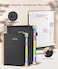 dilitego Hardcover Spiral Notebook journal with Removable Dividers Tabs 300 Pages Leather 5 Subject Notebook College Ruled 100GMS A5 Notebooks for Work School Note takingLined Journal for WomenA5Black