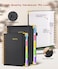 dilitego Hardcover Spiral Notebook journal with Removable Dividers Tabs 300 Pages Leather 5 Subject Notebook College Ruled 100GMS A5 Notebooks for Work School Note takingLined Journal for WomenA5Black