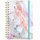 HUAMXE Spiral Journal Notebook Hardcover Lined Journal for Women Medium 6 x 84 in 160 Pages Thick Paper Cute A5 College Ruled Notebooks for Journaling Writing Work Office School Pink Ink Marble