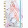 HUAMXE Spiral Journal Notebook Hardcover Lined Journal for Women Medium 6 x 84 in 160 Pages Thick Paper Cute A5 College Ruled Notebooks for Journaling Writing Work Office School Pink Ink Marble
