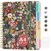 Taja Large Spiral Notebook with Dividers Tabs 85 x 11 Hardcover 5 Subject Notebook for Work 280 pages College Ruled Cute Journal for Women Perfect for Study Office Note Taking Garden