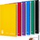 Lewtemi 6 Pack Small Left Handed Notebook 8x5 Lefty Spiral Notebooks Wire Bound Mini Notebook 50 Sheets College Ruled Paper JournalAssorted Colors