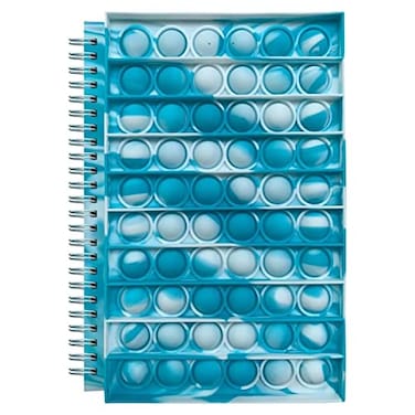 MOEPAK Lined Journal Notebooks Painting Home Office Writing Notes Silicone Cover Bubble Lined Spiral Notebook Relax Journal