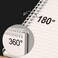 Nichela 4 Pack Spiral Notebook for Work 4 x 6 Softcover Notebooks College Ruled for Note Taking School Supplies200 Sheets 400 Pages Journals Black