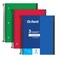 Oxford Spiral Notebook 3 Pack 3 Subject College Rule Durable Plastic Covers Strong Coil 3 Durable Pockets 85 x 11 150 Sheets3 Pack Blue Red Green 89803