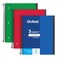 Oxford Spiral Notebook 3 Pack 3 Subject College Rule Durable Plastic Covers Strong Coil 3 Durable Pockets 85 x 11 150 Sheets3 Pack Blue Red Green 89803