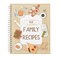 Pipilo Press Blank Family Cookbook Recipe Binder 65 x 82 in Hardcover Spiral Bound 90 Ruled Pages with Memo Pocket Write In Your Own Recipes Meal Planning Notebook