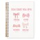 PLKMN Bible Journal Notebook for Women Girls Pink Bow Coquette Notebook Christian Notebook for Women Notebook for Bible Notes Bible Journal Notebooks for Note Taking 55x83 Inch