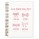 PLKMN Bible Journal Notebook for Women Girls Pink Bow Coquette Notebook Christian Notebook for Women Notebook for Bible Notes Bible Journal Notebooks for Note Taking 55x83 Inch