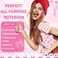 Resurhang 6 Pack Pink Bow Spiral Pocket Notebooks Coquette Bow A6Small Notebooks Cute Preppy Aesthetic Journal with Ballpoint Pens for Office School Day Classroom Prize Gifts 57 x 41 Inch