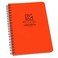 Rite in the Rain Weatherproof Side Spiral Notebook 4625 x 7 Orange Cover Universal Pattern No OR73