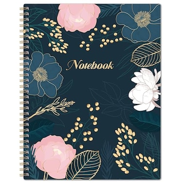 WowYoga Ruled NotebookJournal Lined Journal 85 x 105 Spiral Notebook with 110 Pages 55 Sheets Thick Paper Back Pocket Perfect for Office School