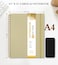 UEBZFOCS Spiral Notebook Journal 85 x 11 A4 Large Notebooks for Women Men College Ruled Lined Journal 100 GSM Paper Hardcover Spiral Bound Journals for Work School Writing Note Taking Business Yellow