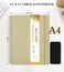 UEBZFOCS Spiral Notebook Journal 85 x 11 A4 Large Notebooks for Women Men College Ruled Lined Journal 100 GSM Paper Hardcover Spiral Bound Journals for Work School Writing Note Taking Business Yellow