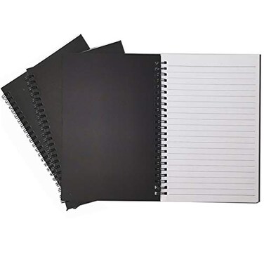 Twinkle Spiral Notebook College Ruled Notebook Thick Paper 1 Subject 3 Pack 60 Sheets 68 Line Black