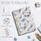 WFSM Butterfly Notebook Butterfly Journal Blue Butterfly Notepad Preppy Notebook Butterfly Journal for Women 55x83 Inches