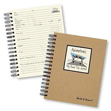 Write it Down series by Journals UnlimitedGuided Journal Adventures My Road Trip Journal Fullsize 75x 9 Kraft Hard Cover Made in USA