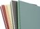 Yansanido Spiral Notebook 4 Pcs B5 98 x 69 inch Thick Plastic Hardcover 8mm Ruled 4 Color 80 Sheets 160 Pages Journals for Study and Notes