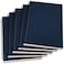 YUREE A5 Spiral Notebook Lined 100gsm Thick Paper Hard Kraft Cover 60 Sheets 120 Pages 835 x 59 Blue 5 Pack