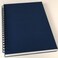 YUREE A5 Spiral Notebook Lined 100gsm Thick Paper Hard Kraft Cover 60 Sheets 120 Pages 835 x 59 Blue 5 Pack