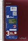Top Flight Wired 3Subject Notebook 120 Sheet