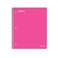 STAPLES Durable Poly Cover 1Subject Notebook 85 x 11 College Ruled Pink