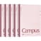 KOKUYO Campus Composition Notebook 7 x 10 inch Lined Notebooks with 30 Sheets 7mm Ruled Paper 5 Pack B5 Pink Notebook for School and Work School Supplies Comp Book for Journal Diary